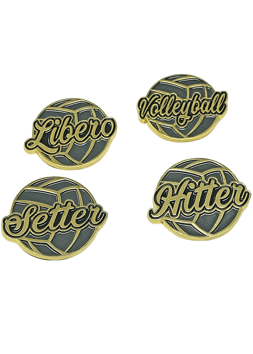 Metal Volleyball Position Pins